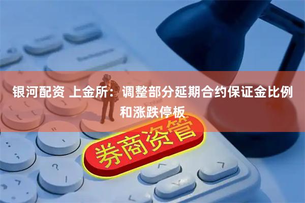 银河配资 上金所：调整部分延期合约保证金比例和涨跌停板